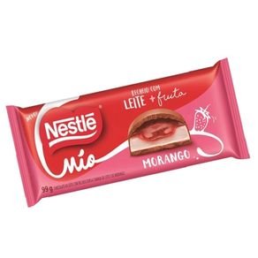 Chocolate com Recheio de Morango Mio Nestle 99g