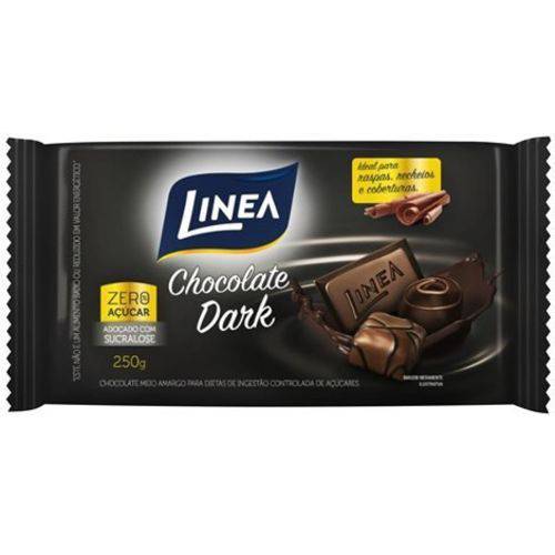 Chocolate Dark 250g Zero Açúcar Linea