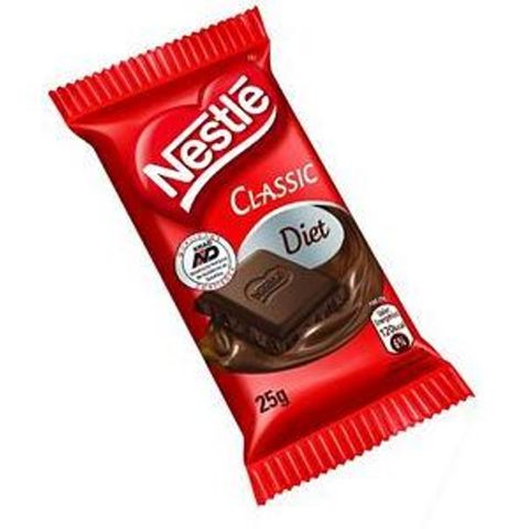 Chocolate Diet Classic ao Leite 25g C/22 - Nestlé