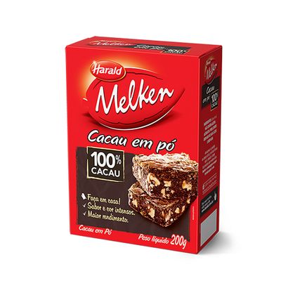 Chocolate em Pó 100% Cacau 200g Melken Harald