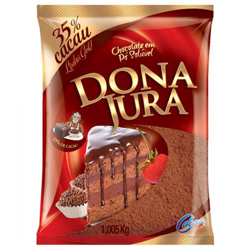 Chocolate em Pó 35% Dona Jura 1,005kg - Cacau Foods