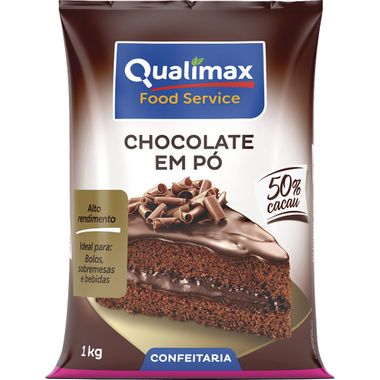 Chocolate em Pó 50% Cacau Qualimax 1kg