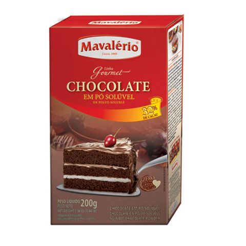 Chocolate em Pó 32% Cacau 200g - Mavalério