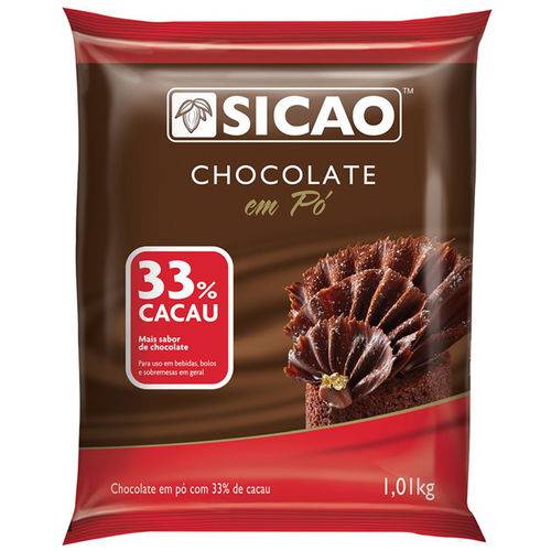 Chocolate em Pó 33% Cacau 1,01kg - Sicao