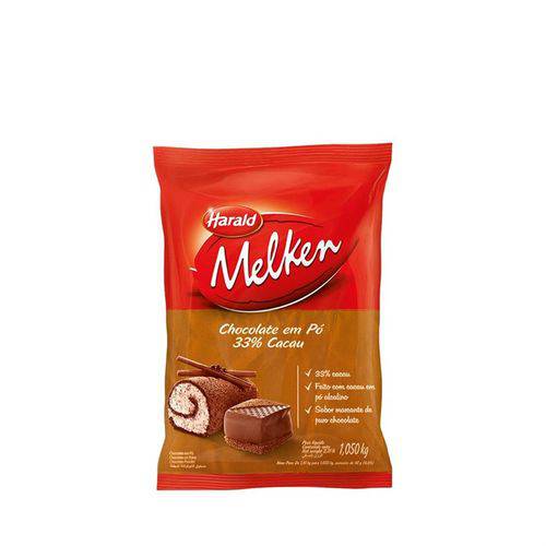 Chocolate em Pó 33% Cacau 1kg Melken Harald