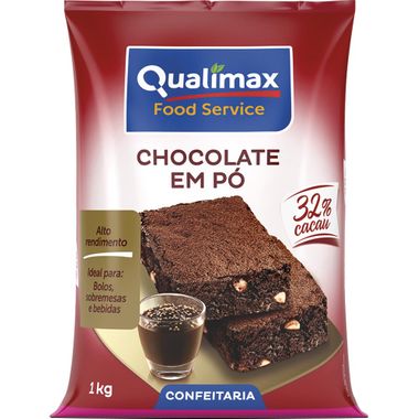 Chocolate em Pó 32% Cacau Qualimax 1kg