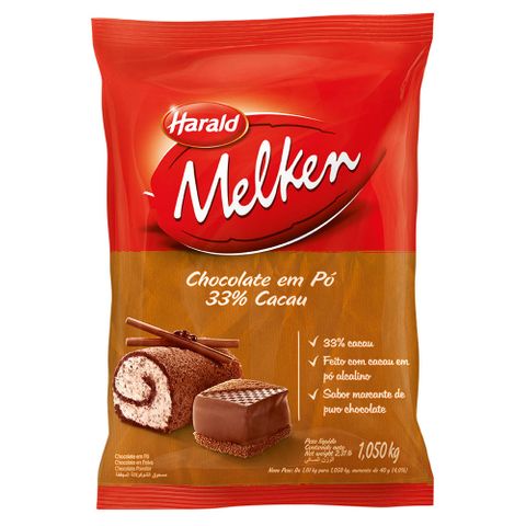 Chocolate em Pó 33% Melken 1,050kg - Harald