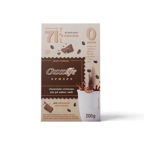 Chocolate em Pó Senses Café 200g