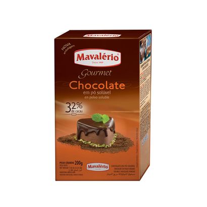 Chocolate em Pó Solúvel 32% Cacau 200g Mavalério