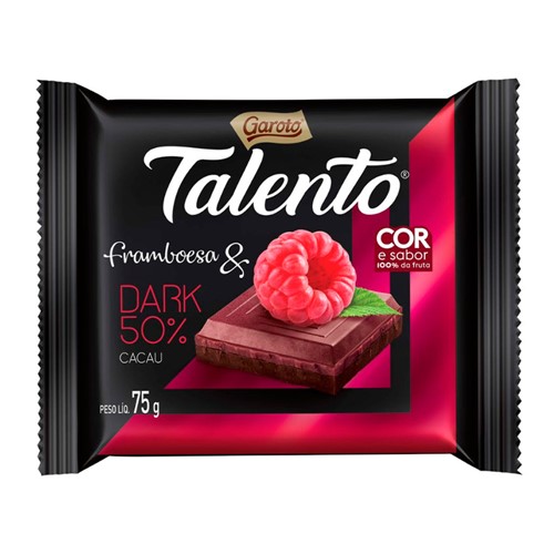 Chocolate Garoto Talento Dark Framboesa 75g