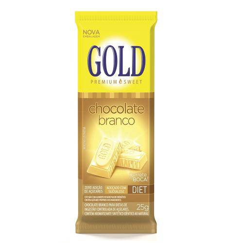 Chocolate Gold Diet Branco 25g