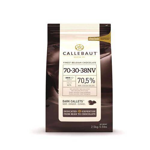 Chocolate Gotas Callebaut Amargo 70-30-38 (70,5 Cacau) 2,5kg