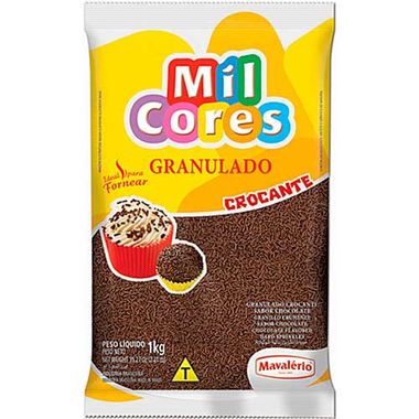 Chocolate Granulado Colorido Mil Cores Mavalério 1,01Kg