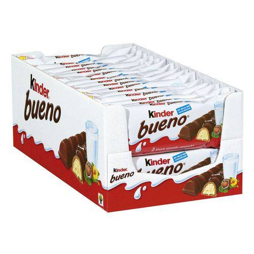 Chocolate Kinder Bueno ao Leite C/30un 43gr - Ferrero
