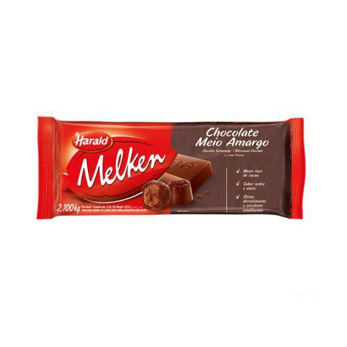 Chocolate Meio Amargo Melken 2,1 Kg