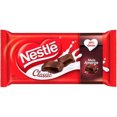 Chocolate Meio Amargo Nestlé 90g Dp. C/ 14 Un.