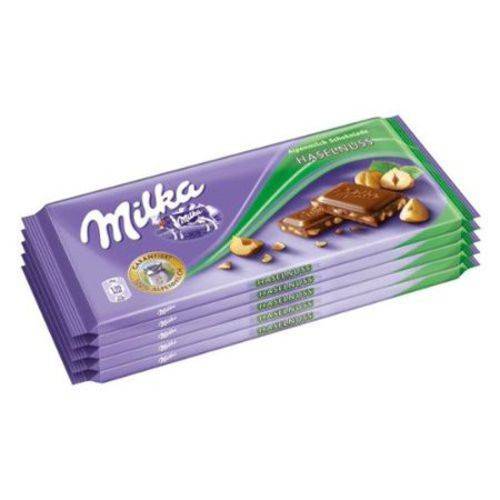 Chocolate Milka Hazelnut 100g - Kit com 3 Unidades