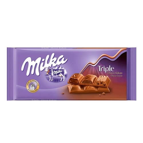 Chocolate Milka Triple Choco Cocoa 90g
