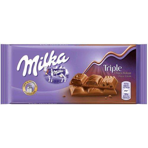 Chocolate Milka Triple Choco Kakao (90g)