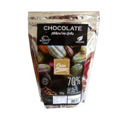 Chocolate Natural Ouro Moreno em Gotas 50% Sem Lactose/Glúten/Soja