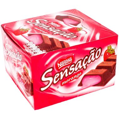 Chocolate Nestlé Sensação Morango 24 Unidades 38g