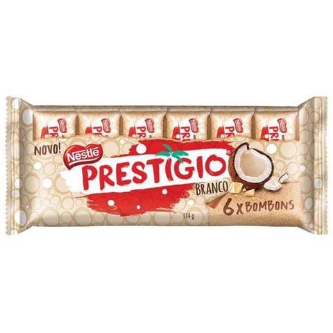 Chocolate Prestígio Branco C/6 - Nestlé