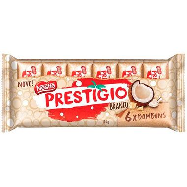 Chocolate Prestígio Branco Nestlé 114g
