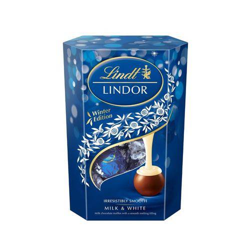 Chocolate Recheado Lindt Lindor Leche Y Blanco 200g - Edição Limitada