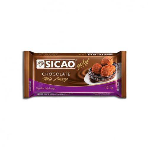 Chocolate Sicao Gold Meio Amargo 1.05kg Unidade