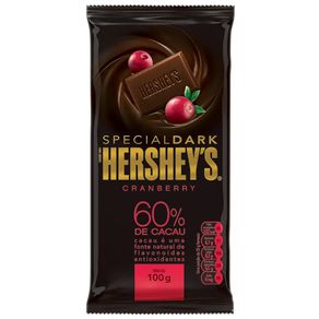 Chocolate Special Dark 60% Cacau e Cranberry Hershey's 100g