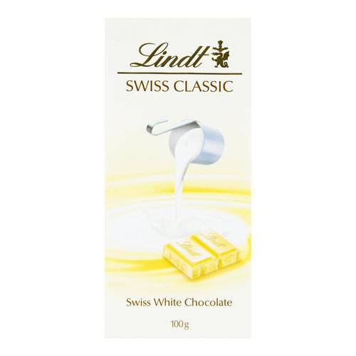 Chocolate Suíço Lindt Classic White Extra Fine Tablete 100 G