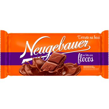 Chocolate Tablete ao Leite com Flocos Neugebauer 90g