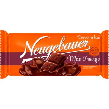 Chocolate Tablete Meio Amargo 40% Cacau Neugebauer 90g