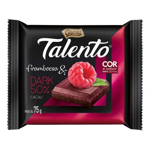 Chocolate Talento Dark Framboesa 75g C/15 - Garoto