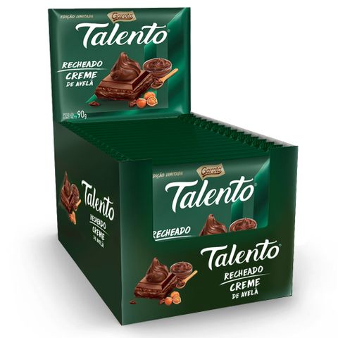 Chocolate Talento Recheado Creme de Avelã 90g C/12 - Garoto
