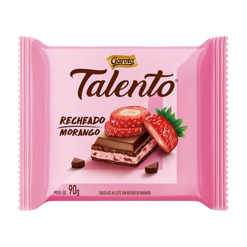 Chocolate Talento Recheado Morango 90g - Garoto