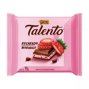 Chocolate Talento Recheado Sabor Morango Garoto 90g