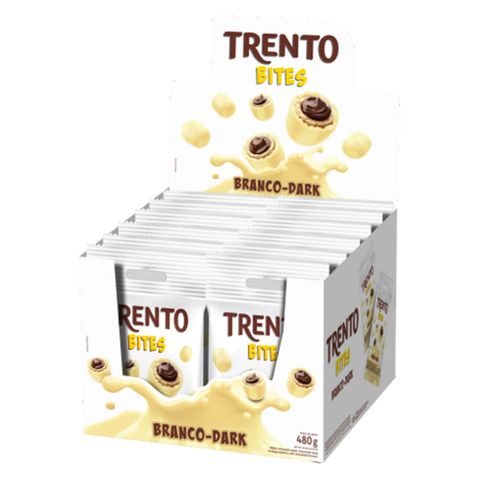 Chocolate Trento Bites Branco-Dark C/12 - Peccin
