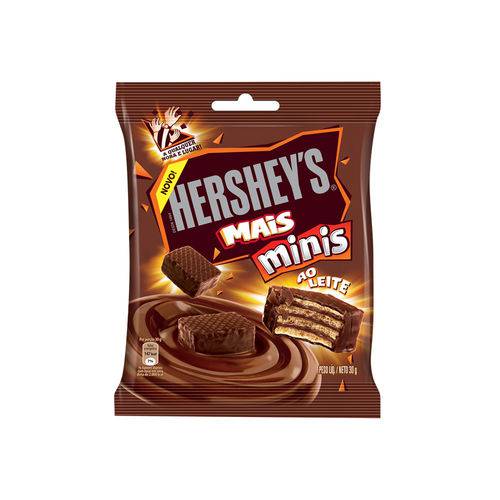 Chocolate Waffer Mais Mini ao Leite 30g - Hersheys