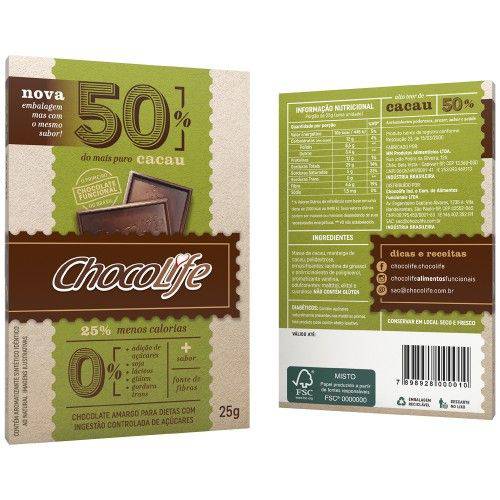 Chocolife 50 por Cento Cacau 25g