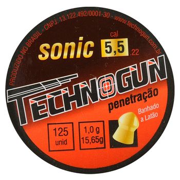 Chumbinho Technogun Sonic Penetração 5,5mm 125un