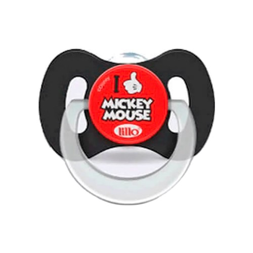 Chupeta Lillo Disney Mickey Mouse Silicone Ortodôntica Tamanho 2 +6 Meses 1 Unidade