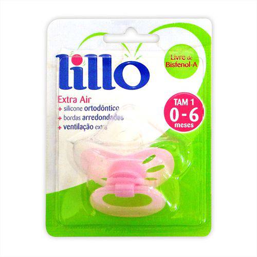 Chupeta Lillo Extra Air Silicone N1 Rosa (610430)