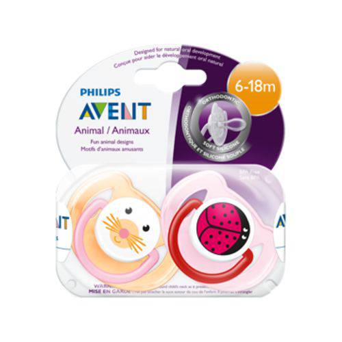 Chupeta Philips Avent Animal Classic Pacifier 6-18 Months (2 Pack)
