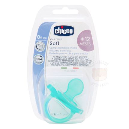 Chupeta Physio Soft New Blue Silicone Tam 2 (+12m) 1pç - Chicco
