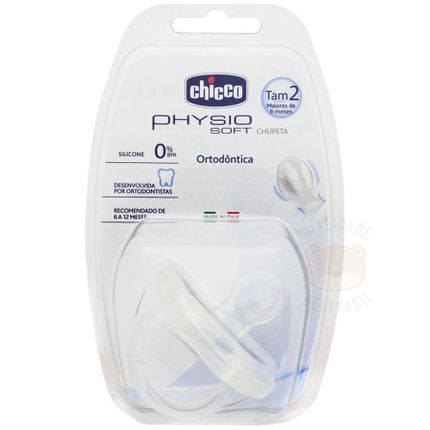 Chupeta Physio Soft Silicone Neutral Tam 2 (6m+) 1pç - Chicco