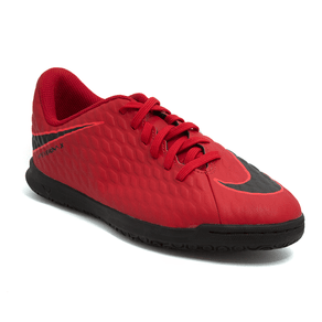 Chuteira Nike Hypernomx Phade III Futsal Vermelha Infantil 34