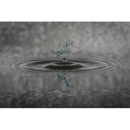 Chuva Azul - 45 X 30 Cm - Papel Fotográfico Fosco