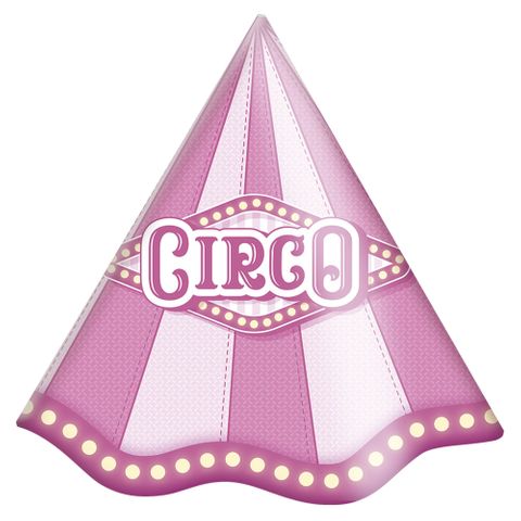 Circo Rosa Chapéu C/8 - Festcolor