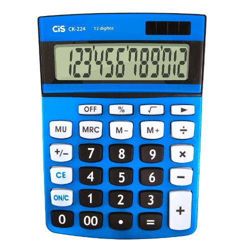 Cis Ck-224 Calculadora de Mesa 12 Dígitos Az